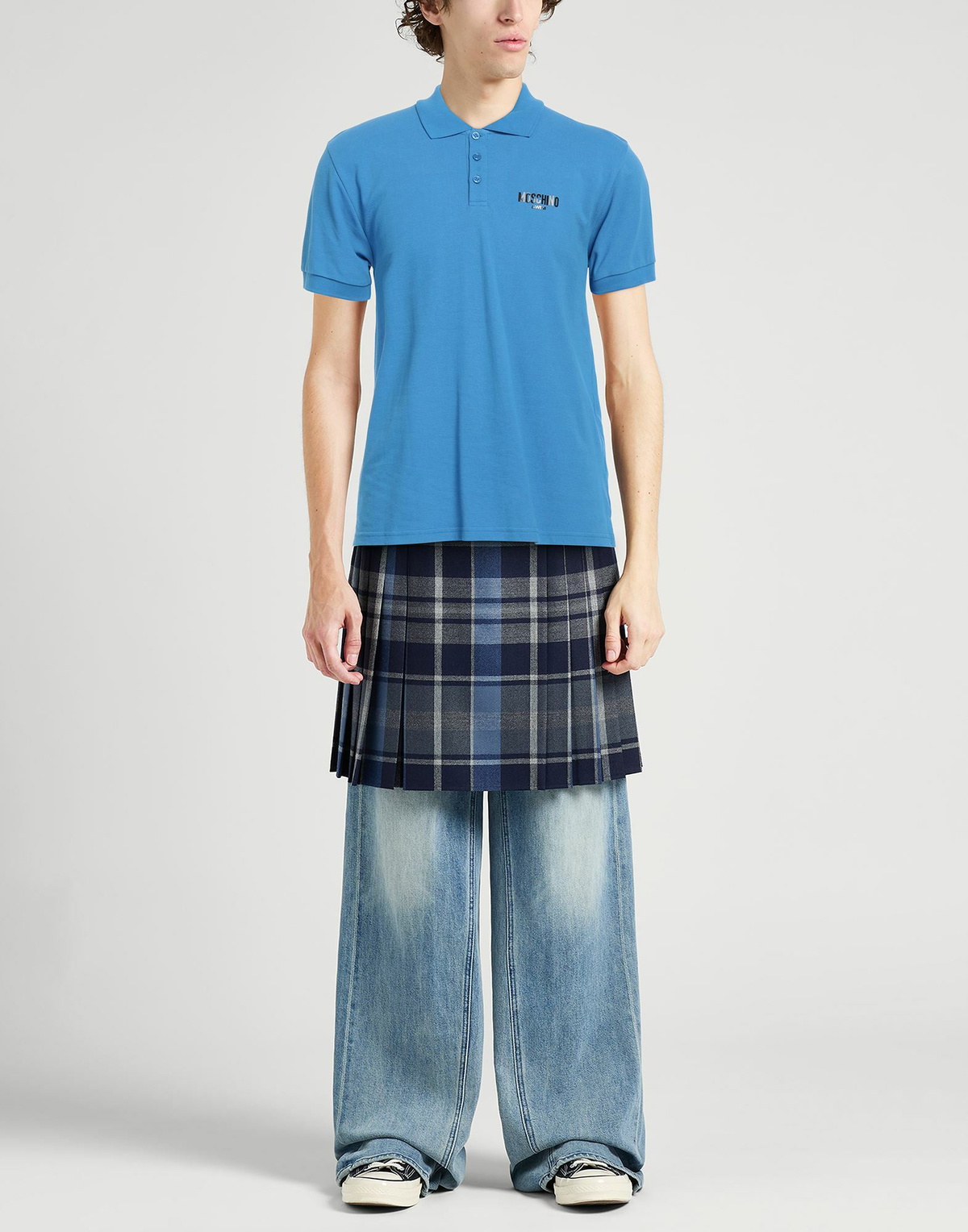 Moschino Mens Polo shirt Azure