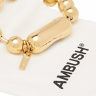 Ambush Men's Ball Chain Bracelet in Gold