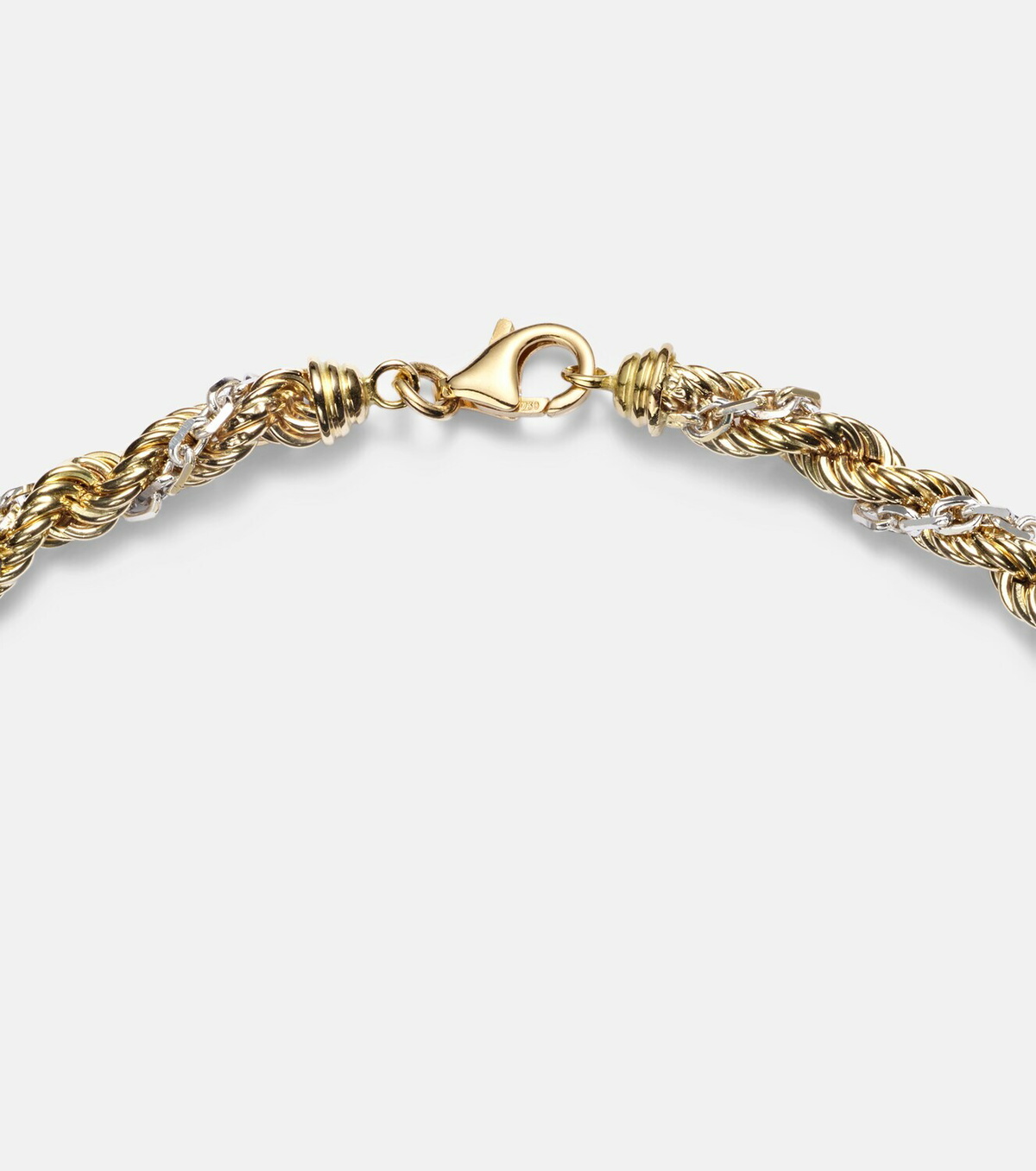 Yvonne Léon Corde Torsade 18kt gold and white gold necklace