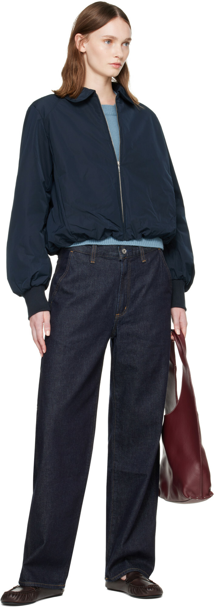 A.P.C. Navy Salome Blouson Jacket