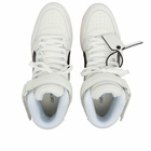 Off-White Men's Out Of Office Mid Leather Sneakers in White/Black