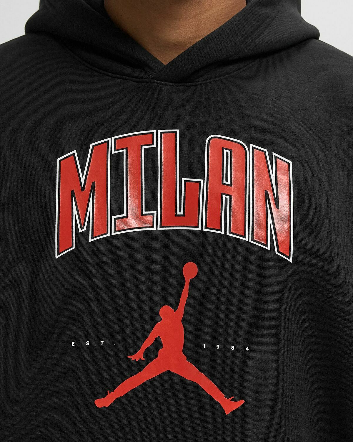 Jordan MILAN CITY HBR FLC PO Black Mens Hoody
