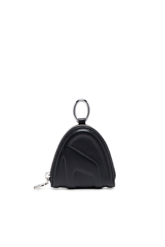 Photo: Diesel Logo-embossed leather coin purse - Small Wallets - Unisex - Black