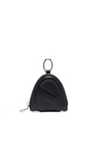 Diesel Logo-embossed leather coin purse - Small Wallets - Unisex - Black