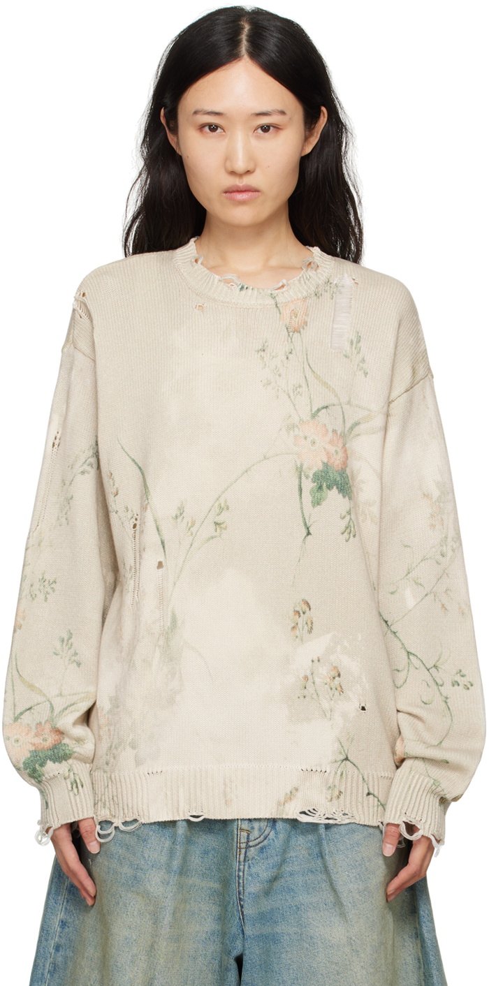 R13 PRINTED BOYFRIEND SWEATER main image 1