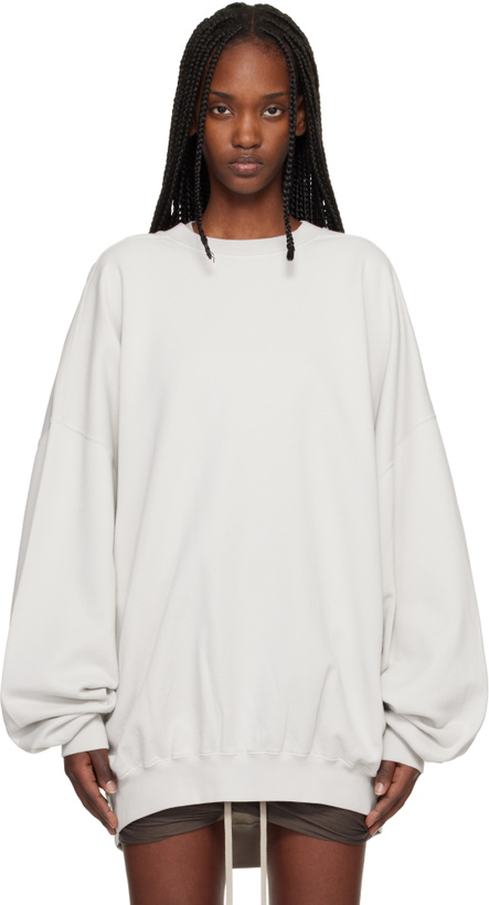 Photo: Rick Owens DRKSHDW Off-White Temple Hun Crewneck Sweatshirt
