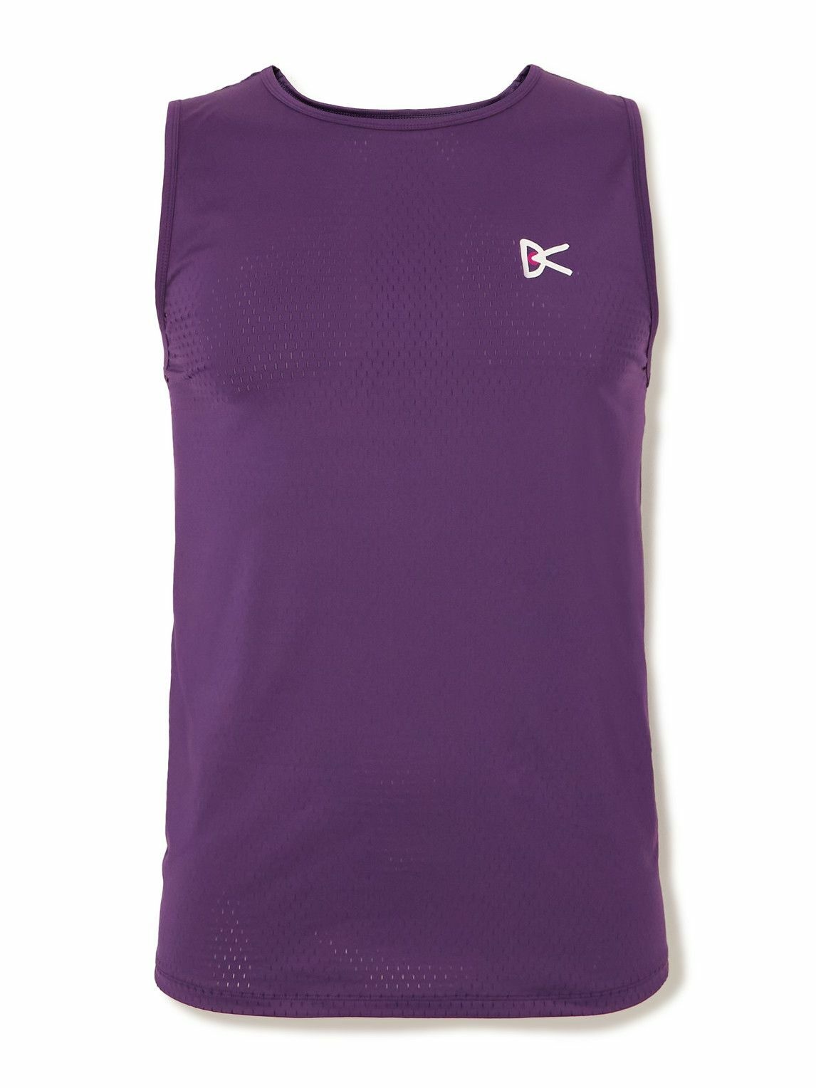 Photo: DISTRICT VISION - Air-Wear Logo-Print Stretch-Mesh Tank Top - Purple