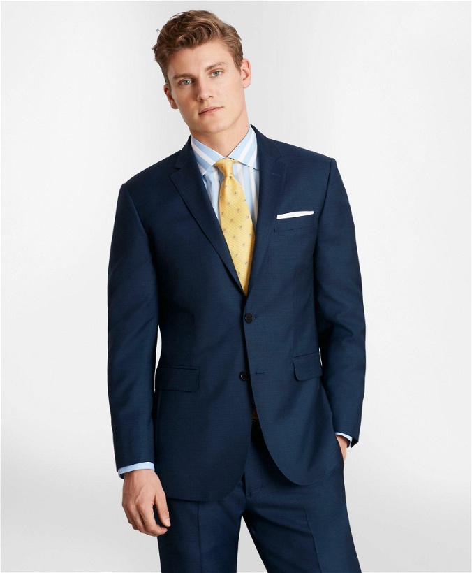 Photo: Brooks Brothers Men's Milano-Fit Wool Twill Suit Jacket | Blue