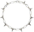 1017 ALYX 9SM Silver Studded Necklace