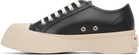 Marni Black Nappa Leather Pablo Lace-Up Sneakers