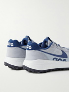 Nike - ACG Lowcate Suede- and Rubber-Trimmed Mesh Sneakers - Gray