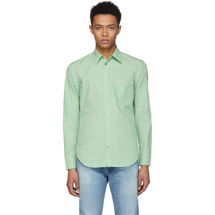 Photo: Maison Margiela Green Poplin Shirt 