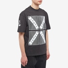 The Trilogy Tapes Men's 4 Boxes Cross T-Shirt in Black