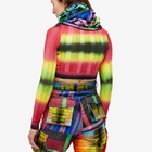 AGR Women's Merino Cable Jacquard Rainbow Scarf in Multi
