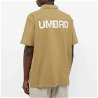 Umbro x Nigel Cabourn Half Zip Polo Shirt in Washed Army