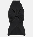 Dion Lee Ribbed-knit cutout top