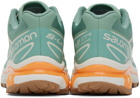 Salomon Green & Orange XT-6 Sneakers