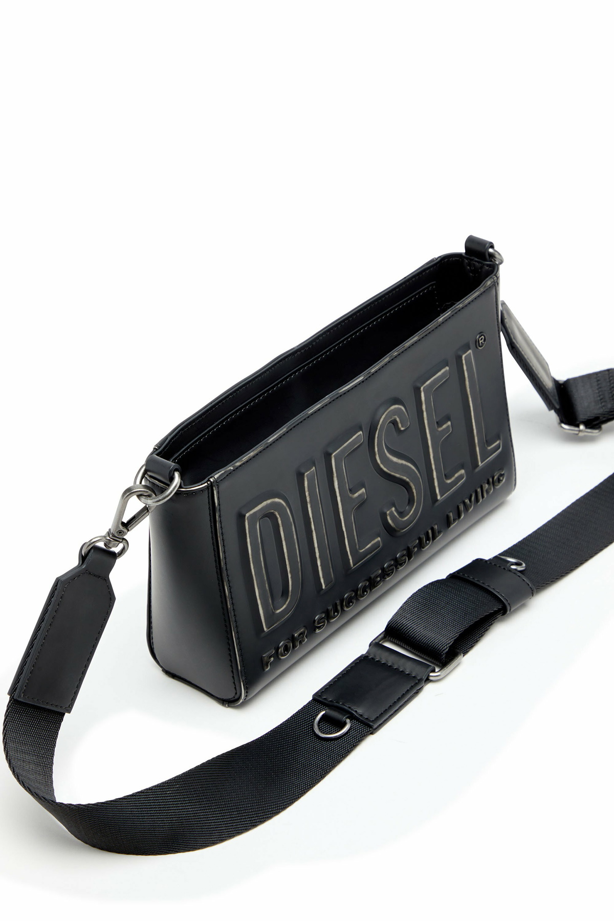 Diesel Camera bag in brushed PU - Crossbody Bags Mens in Black