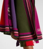 Pucci Colorblocked wool cape