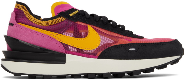 Photo: Nike Purple & Orange Waffle One Sneakers