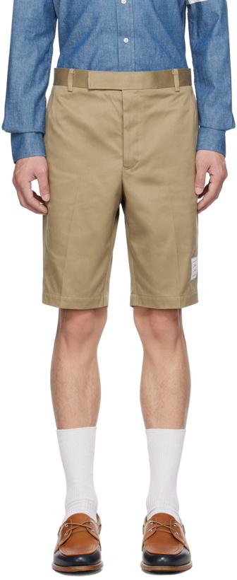 Photo: Thom Browne Beige Unconstructed Shorts