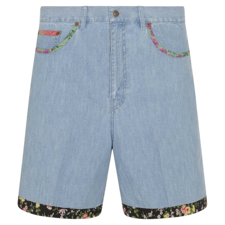 Photo: Valentino Light Blue Cotton Shorts