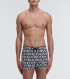 Versace - Logo-printed swim shorts