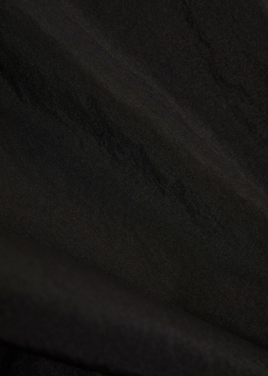 Picante Boxy Nylon Track Jacket Black