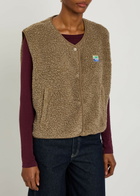 American Vintage Hoktown Fleece Vest Light Brown