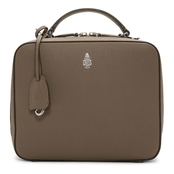 Mark Cross Taupe Tumbled Laura Bag
