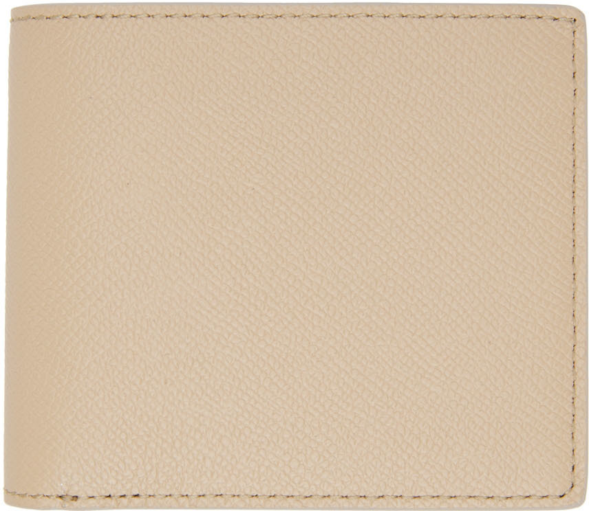 Maison Margiela Beige Leather Bifold Wallet Maison Margiela