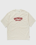 Honor The Gift Stripe Box Tee Beige - Mens - Shortsleeves