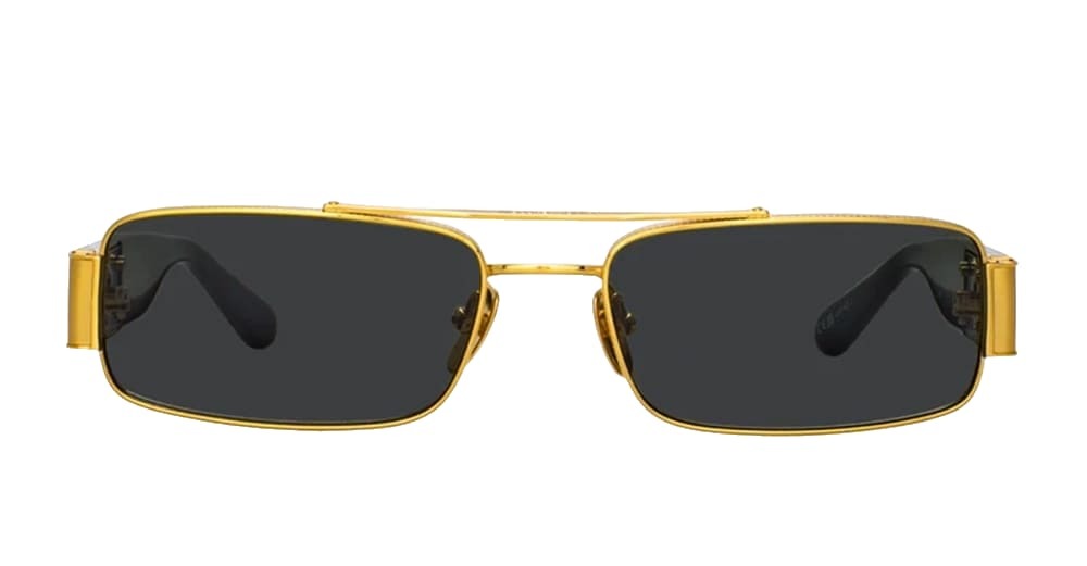 Linda Farrow Joey - Yellow Gold / Black Sunglasses