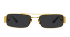 Linda Farrow Joey - Yellow Gold / Black Sunglasses