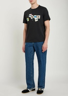 PS Paul Smith Slides Printed Cotton T-shirt Black