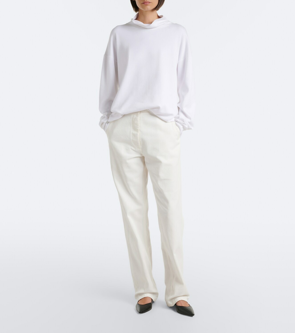 The Row Kelta cotton turtleneck sweater