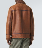 Brunello Cucinelli Shearling-lined leather jacket