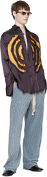 Edward Cuming Purple Vortex Lung Shirt