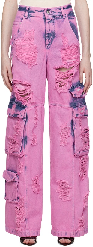 Photo: GCDS Pink Ultracargo Jeans