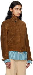 Bode Brown Howard Leather Jacket