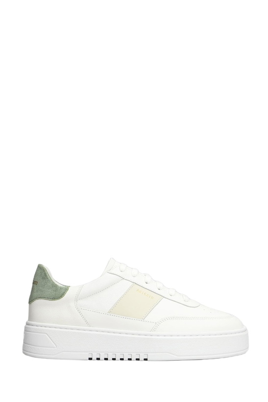 Photo: Axel Arigato Orbit Vintage Sneakers In White Suede And Fabric