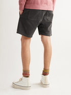 BEAMS PLUS - Pigment-Dyed Loopback Cotton-Jersey Drawstring Shorts - Black - M