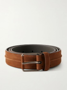Zegna - 3cm Leather Belt - Brown