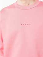 MARNI - Logo Cotton Crewneck Sweatshirt