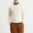 Polo Ralph Lauren Men's Brushed Shetland Knit Jumper in Cream Tonal