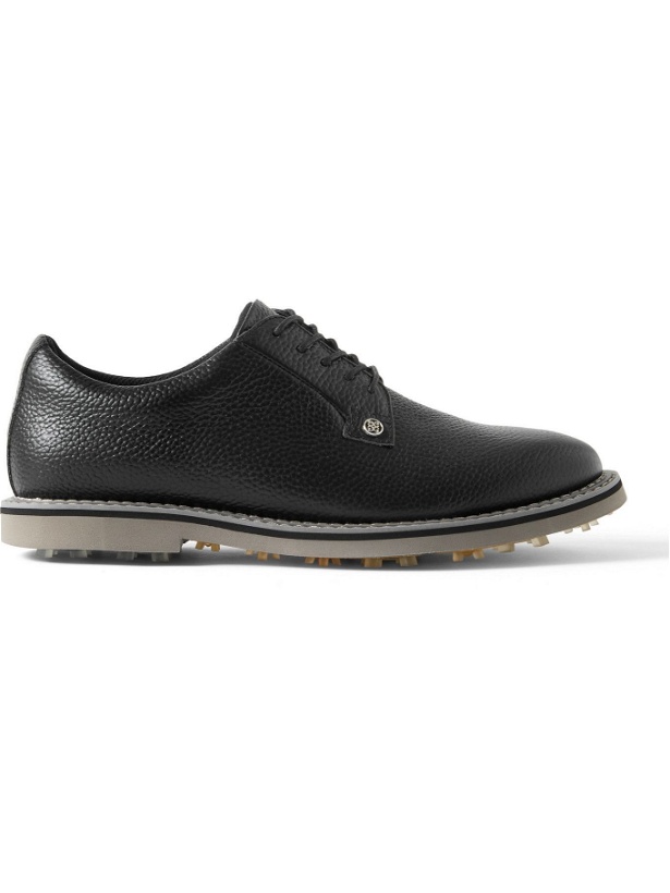 Photo: G/FORE - Gallivanter Pebble-Grain Leather Golf Shoes - Black