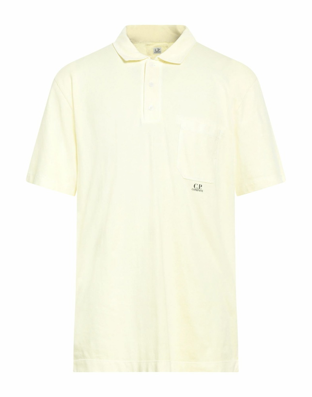 Photo: C. p. Company Mens Polo shirt Pastel in Yellow