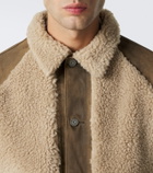 RRL Shearling-trimmed denim jacket