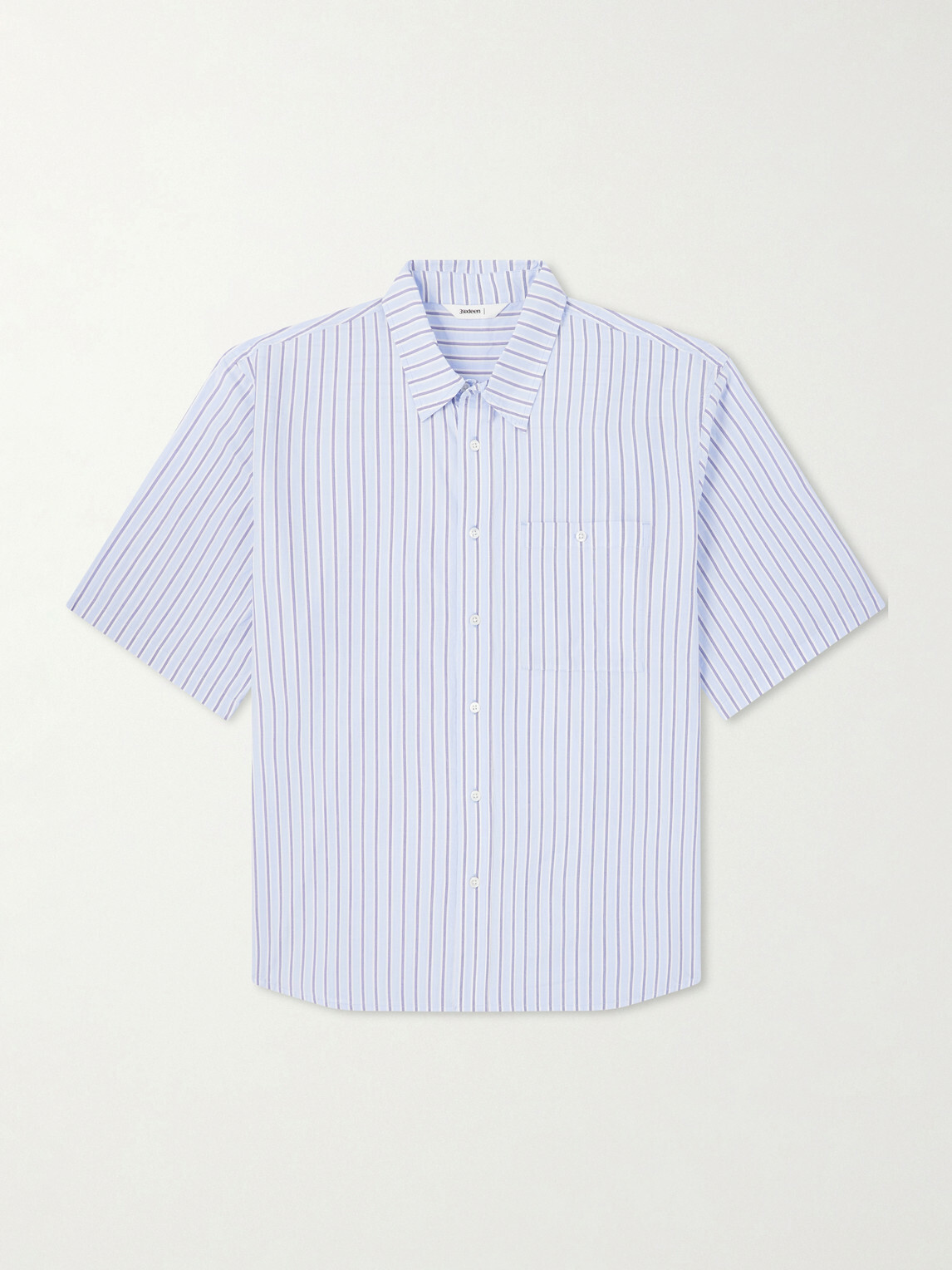 3sixteen - Striped Cotton-Poplin Shirt - Blue