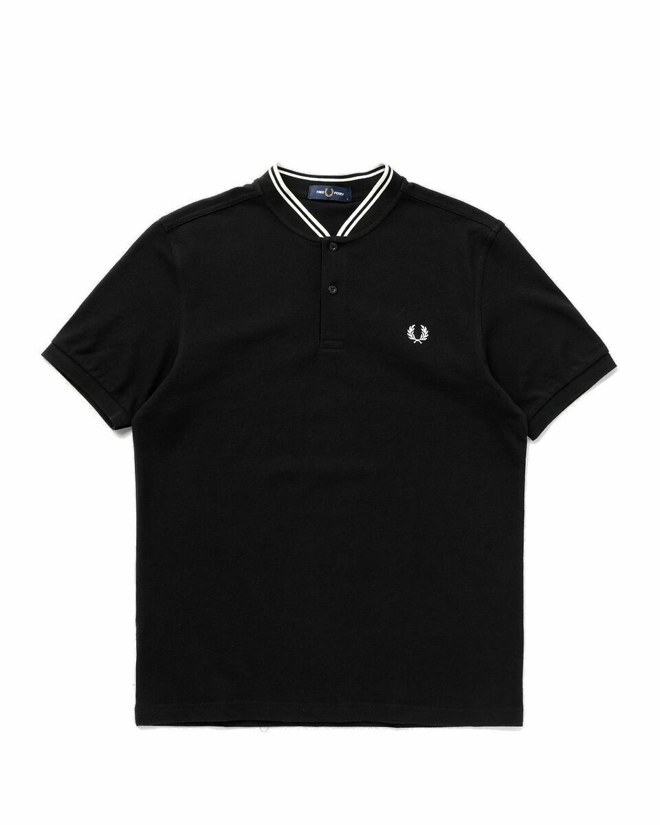 Fred Perry Bomber Collar Polo Shirt Black - Mens - Polos Fred Perry